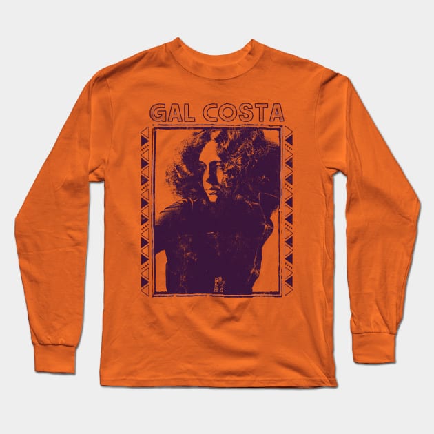 Gal Costa \/\ Retro Original Fan Art Design Long Sleeve T-Shirt by DankFutura